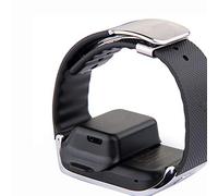 Trailrest Reloj Inteligente Impermeable Muelle 2 Cargador Gear SM-R380 Galaxy estación Reloj para Reloj Inteligente Reloj Inteligentes Mujer (Black, One Size)