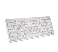 Trailrest Teclado Cm Pulgadas Coreanas Ultra Hebreo Teclado Universal Delgado Bluetooth Inalámbrico 9.7 Teclado Teclados Blancos (White, One Size)