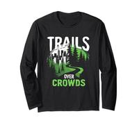 Trails Over Crowds Senderismo Lento Naturaleza Calma Manga Larga
