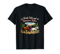 Trails Tails and Unicorn Tales Gráfico Ecuestre Camiseta