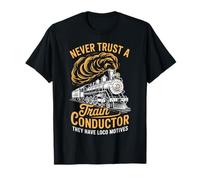 Train Conductor Railroad Heritage Locomotive Crew Camiseta