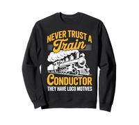Train Conductor Railroad Heritage Locomotive Crew Sudadera