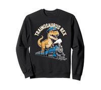 Train Conductor Riding Dinosaur Railroad Adventure Sudadera