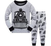 Train de pijamas para nios 100% algodn PJS Nitdler 2 piezas de manga larga ropa de dormir para nios Juego de ropa 10T