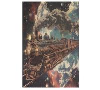 Train de rêve Puzzle de 1000 piezas, puzzle de madera, desafiante juego de habilidad para toda la familia, niños a partir de 12 años (78 x 53 cm)