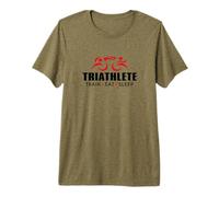 Train Eat Sleep Repeat - Triathlette Swim Bike Run Inspired Camiseta Premium