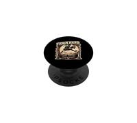 Train Hard Ride Free Hobby Horsing Athletics - Caballo de Juguete PopSockets PopGrip Adhesivo