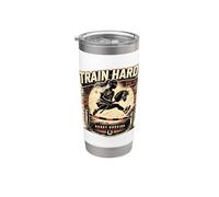 Train Hard Ride Free Hobby Horsing Athletics - Caballo de juguete Vaso térmico de acero inoxidable de doble pared