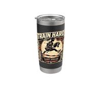 Train Hard Ride Free Hobby Horsing Athletics - Caballo de juguete Vaso térmico de acero inoxidable de doble pared