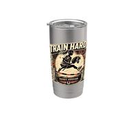 Train Hard Ride Free Hobby Horsing Athletics - Caballo de juguete Vaso térmico de acero inoxidable de doble pared