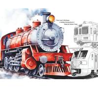 Train Lover’s Christmas: A Holiday Coloring Book of Classic & Modern Trains (Pocket-Sized Coloring Books (6x9 Edition))