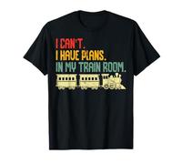 Train Model Railroad Locomotive Retro Railway Camiseta