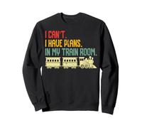 Train Model Railroad Locomotive Retro Railway Sudadera