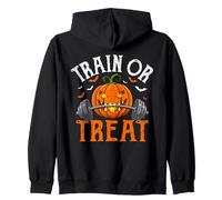 Train Or Treat Pumpkin Workout Theme Sudadera con Capucha