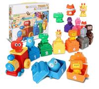 Train Set | Interactive Learning Color Match | Counting Matching & Sorting Toys,for Home Bedroom Preschool Daycare Playroom Travel Party Favors