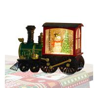 Train Snow Globe - Battery Powered Light Up Snow Globes, Christmas Water Lantern | Glitter Snows Globe Lantern, Battery Operated Night Lamp For Living Room, Bookshelf, Nursery, Store, Window, Bedside