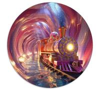 Train Starry Night Puzzle Imposible,desafío for Adults Juego Educativo 1000 Piezas Obra De Arte De Juego De para Adultos Y Niños A Partir De 12 Años 1000pcs (67.5x67.5cm)