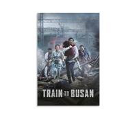 Train to BusanArt - Lienzo impreso de pinturas al óleo, reproducción moderna en lienzo, ilustraciones abstractas de paisajes impresos en lienzo, arte de pared para decoración del hogar y la oficina