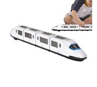 Train Toy Set - Interactive Play Vehicle for Imaginative Learning Activities Entertainment | Electric Light Up Railway Model with Retro Inspired Design, Fun Plaything for Home Classroom, 52x5x6.5cm