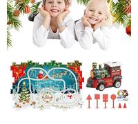 Train Toys - ABS | Puzzle Race Car Assembly | Locomotive Track Set Educational Building Kit Learning Model For Kids Boys Girls Ages 3 To 6 Birthday Gift Indoor Fun Stem Toy Set