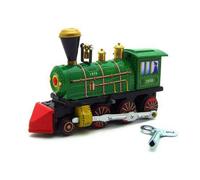 Train Wind Up Toy Vintage Wind Up Toy Green Locomotive Toy Clockworks Toy Tin Car Toy Wind Up Train Toy Crawling Toy Multicolor