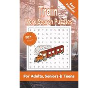 Train Word Search Puzzle: 50+ Puzzles Word Search Easy to Read about Train and More | 6x9 inches, 110 pages | Gift for Train & Transportation Lover