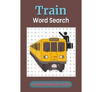 Train Word Search Puzzle Book: Word Searches with Easy to Read Print about Trains, Stations, Tracks and More | 6 x 9 inches, 110 pages | 50+ Puzzles ... Gift for Vacations, Holidays and Free Times