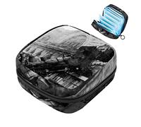 Train Wreck - Bolsa de almacenamiento para servilletas sanitarias ocomotoras de vapor, bolsa de almohadilla menstrual portátil con cremallera para adolescentes, niñas, mujeres y mujeres