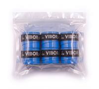 Traineando Overgrips Pádel Vibor-A Profesionales, Pack de 3 | 6 | 12 | Grips de Alta Absorción y Antideslizantes, Cinta de Agarre Ergonómica para Pala de Pádel (6, Azul)