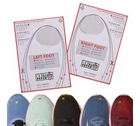 Trainer Armour Prevención de agujeros en el dedo del pie para zapatillas de correr y calzado de tela. Parches autoadhesivos negros con un aplicador inteligente. Fuerte e imperceptible cuando se