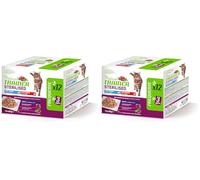 Trainer Comida húmeda para Gatos Adultos esterilizados, Multipack atún y Carne de Res 12 x 85 g (Paquete de 2)