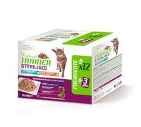 Trainer Comida húmeda para Gatos Adultos esterilizados, Multipack Pavo y Bacalao, 12 x 85 g