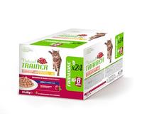 Trainer Comida húmeda para Gatos Adultos - Multipack de Pollo y salmón - 24 x 85 g