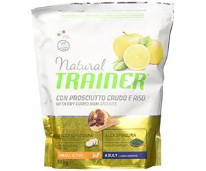 Trainer Natural Toy Adult Dog Food Natural Small Jamón Arroz GR. 800 Alimentos Secos para Perros, Multicolor, Único