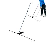 Trainer Rod - Fiberglass, 41.34x41.34in Golf Alignment Stick Adjustable Practice Aid | Portable Swing Training Tool With PVC Sleeve & ABS Angle Plate, Golf Training Rod For Backyard, Indoor Range