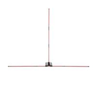 Training Aid Rods - Red Fiberglass Shaft Device, PVC Rubber Protective Cover, ABS Angle Plate Bracket, Golf Practice Equipment, Coaching Accessories for Learners, Athletes and Experts, 1.05x1.05m