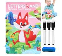 Training Cards Pen Control, Reusable Early Education Pen Controls Game, 8.27x4.92x1.18 pulgadas Handwriting Practice Accessories, Fun Interactive Tool for Boys, Girls, Kids, Students