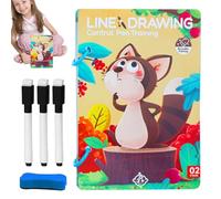 Training Cards Pen Control, Reusable Early Education Pen Controls Game, 8.27x4.92x1.18 pulgadas Handwriting Practice Accessories, Fun Interactive Tool for Boys, Girls, Kids, Students
