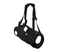 Training Leash Arnés de soporte con correa para mascotas - Equipo ajustable para la rehabilitación y la caminata de perros mayores/discapacitados (negro, XL)