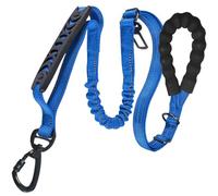 Training Rope for Dogs, No-Pull Walking Lead, Soft Handle, Adjustable, Shock-Absorbing Tape, Large Breed Control, Outdoor Use, 1,97 x 0,39 x 51,18 pulgadas, Blue, Red, Pink