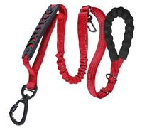 Training Rope for Dogs, No-Pull Walking Lead, Soft Handle, Adjustable, Shock-Absorbing Tape, Large Breed Control, Outdoor Use, 1,97 x 0,39 x 51,18 pulgadas, Blue, Red, Pink