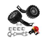 Training Wheels for Bike 12 Inch Children Bike Auxiliary Wheels for Learning to Ride Kids Black Metal Balance Stabilizer 1 Set