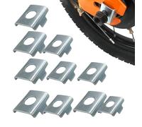 Training Wheels Stabilizers - 10 Piece Heavy Duty Iron Bike Brace Fasteners Secure Support Kit, Cycling Accessories | Balance Leg Fixing Hardware for Kids Riding Practice Skill Development
