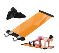 Trainings Gleitmatte 140x50 cm - Rutschfestes Gleittrainingsbrett für Fitness Zuhause | Stoßdämpfende Trainingsmatte mit PET Verbundmaterial ABS | Kompaktes Übungsgerät für Indoor