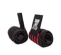 TRAINLIKEFIGHT - Muñequeras Strong Wraps para Cross Training, calistenia, Ejercicios gimnásticos, protección para Tus muñecas - Black&Red - L