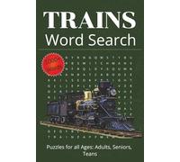 Trains Word Search Puzzle Book: Word Searches with Easy to Read Print about Trains, Railroads, Steam Trains, Traveling, and More | 6x9 inches, 110 ... Holidays and Free Times | (15.24 x 22.86 cm)
