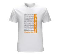 Trainspotting T-Shirt In Man Fun Retro TV Show Choose Life Programme Men's White L