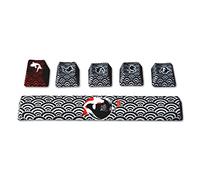 Traitors compatible Sakasama Dark, Keycap Set, PBT 5-side Dye-Sub