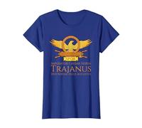 Trajano - Emperador Romano - SPQR Historia de Roma Camiseta, Mujer, Azul Real, L