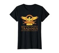 Trajano - Emperador Romano - SPQR Historia de Roma Camiseta, Mujer, Negro, M